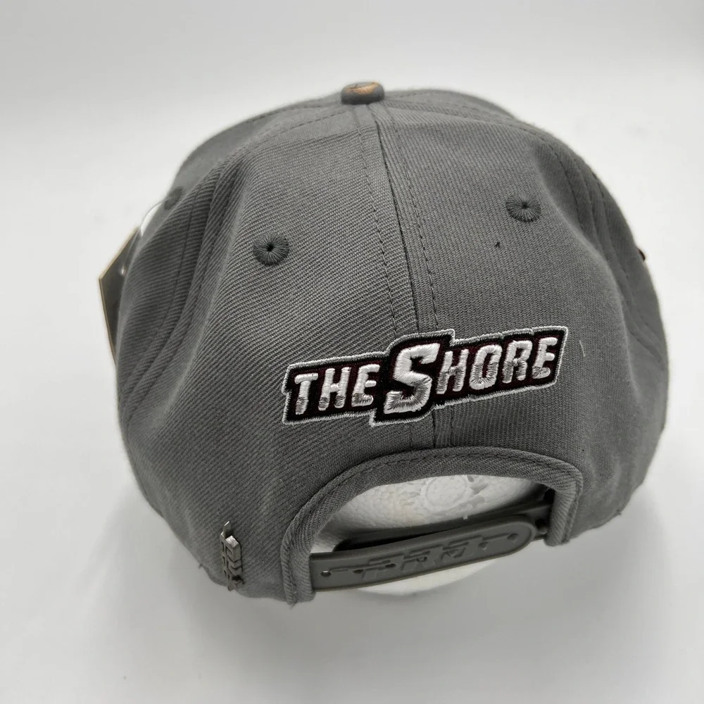 Pro Standard Maryland Eastern Shore Hawks Snapback Hat Gray Maroon Wool NEW
